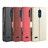 Lg K8 Mobile Phone Leather Case K9 Phone Case 2018 Version LG K8 Flip Cover Protective Case Business Card Wallet Phone Case SHS