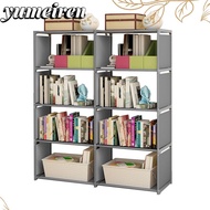 YUMEIREN 5-Tier Book Shelf, Space-Saving Multifunctional 8 Cube Storage, Book Organize Freestanding 