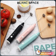 [BS] Pengacau Elektrik Pegang Tangan Rechargeable Electric Milk Frother Handheld Egg Beater Coffee M