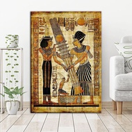 Ancient Egyptian Papyrus Hieroglyphics Illustration Cool Wall Decor Art Print Poster canvas painting home decar landapsce poster