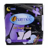 ♑ ★ CHARMEE FEMININE PADS All Night Long Cottony with Wings 10 pads per pack