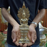 Bพระปางนาคปรก ขนาด 3 นิ้ว ทองเหลือง ลพบุรี พระ ประจำวันเกิด วันเสาร์ พระนาคปรก พระพุทธรูป