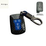 MOOGU Toyota Sienta / Vellfire / Alphard / Voxy / Noah Keyless Car Key Remote Carbon ABS Case Silico