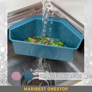TRIANGLE DRAIN BASKET Sink Filter Drainer Basket Sink Rack Leftovers Hanging Basket Leftovers Sink S