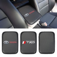 Toyota Armrest Protector Pad Carbon Fiber Center Console Storage Cushion For Vios Yaris Avanza Wish Corolla Cross Fortuner