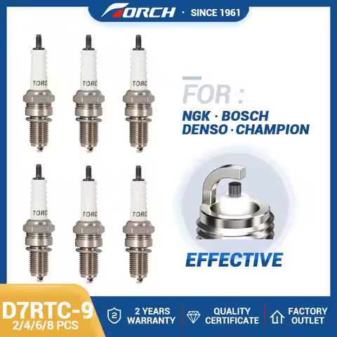 2-8PCS Spark Plugs Torch D7RTC-9 Replace for DPR7EA-9 for DENSO X22EPR-U9 for HONDA 98069-57916 for 