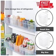 [1pair=2pcs] Refrigerator Storage Box for Food Seasoning Bucket Side Door