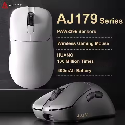 PYLV X AJAZZ AJ179P wireless gaming mouse PAW3395, RGB charging dock 26000DPI lightweight mouse, sui