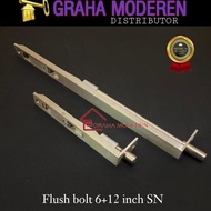 Grendel - Grendel Pintu Kayu 6In+12In Spartan Pintu Flushbolt Pintu