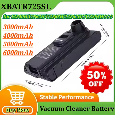 Battery Replacement for Shark XBATR725SL Compatible with IZ840H IZ862H UZ865H 1Z862HC UZ865HCCO Cord