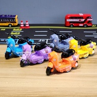 [Taiwan Shipment] [Cute Bear Little Sheep Motorcycle Liftable Cushion] Toy Motorcycle Pull Back Moto