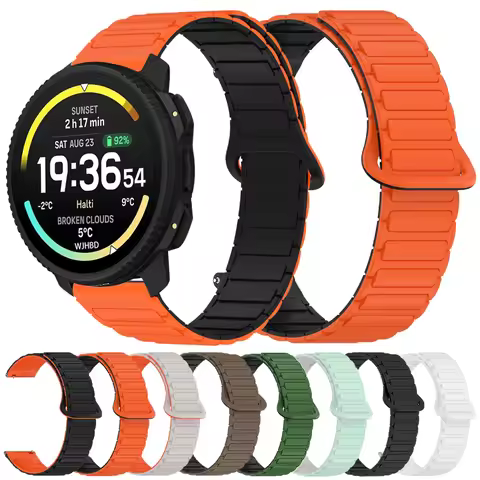 Sport Silicone Strap For Suunto RACE 2/ RACE S/Ocean/ 5 Peak/ 9Peak Pro 22mm Watch Band For Suunto V