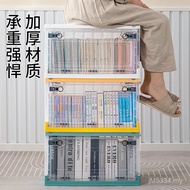 Storage Storage Box Large Size 27L Side Optional Foldable Stackable Multicolor Transparent JLOM