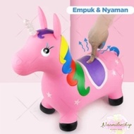 Premium Unicorn Horse Toy for Children, Rubber Horse Jumping Toy, Jumping Horse Unicorn