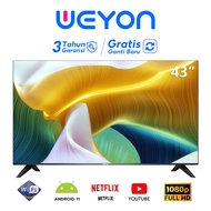 WEYON Smart TV 43 inch LED Android 11.0 TV 43 inch HD Ready LED Televisi