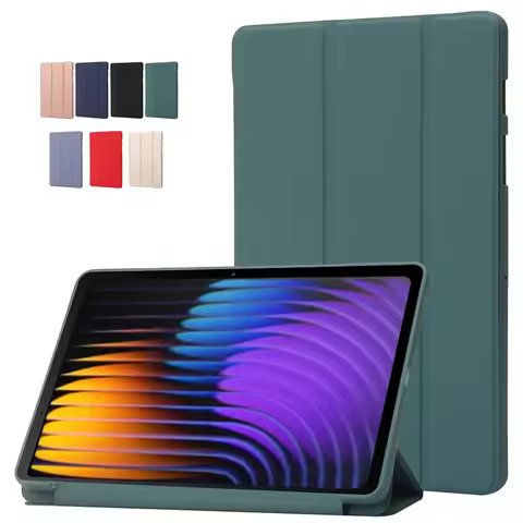 Funda For Xiaomi Pad 7 Case 2024 PU Leather Soft Silicon Back Stand Tablet Shell For Coque Xiaomi Pa