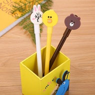 Creative Soft Adhesive Patch Gel Pen Cute Cartoon Learning Stationery Water-Based Pen Funny Emoticon