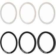 Set of 6 Pieces Bike Bottom Bracket Gasket Crank Washer Aluminum Alloy Bicycle Flywheel Hub Washer S