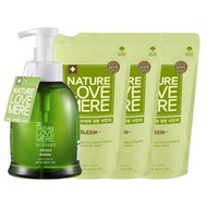 Nature Love Mere Baby Infant Bottle Cleanser Set / 1 container + 3 packs of refills / Plant-derived ingredients / Free shipping