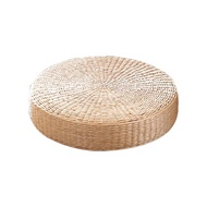 Tatami Cushion Meditation Cushion Round Straw Pouf Hand Woven Mat Chair Floor Cushion For Meditation