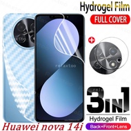Huawei Nova 14i 2025 3IN1 Front Back Hydrogel Soft Film For Huawei Nova 14 i 14i Nova14i 4G 5G Full 