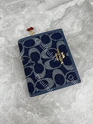 ✨全新💕COACH蔻馳錢包卡包 卡套真金色logo 拉鍊設計 卡位多大C可放身分證銀行卡零錢 禮盒包裝