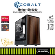 COBALT Timber SM5050 - AMD Ryzen 5 8400F - ASRock RX 9060 XT Challenger OC 8GB - 16GB RAM - 1TB SSD 