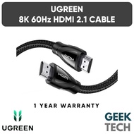 UGREEN 8K HDMI 2.1 Nylon Braided Cable 48Gbps 4K@240Hz 120Hz 10K 8K@60Hz