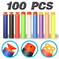 7.2cm 100pcs for Nerf Soft Bullets Darts Round Head Refill Sponge Darts Kids Children Toy Gun Bullets for NERF N-Strike Blasters