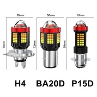 <BTQN> H6 BA20D H4 P15D LED Motorcycle Headlight Bulb Super Bright 3575 3000LM 12V-80V