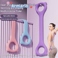 ARMARIO 8-Line Puller, Silicone Rope Multi-functional Yoga Tensioner, Portable Elastic Band Yoga Res