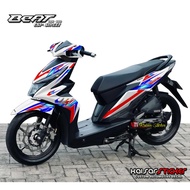 Honda - Fullbody Decal Sticker StreetBEAT / Fi Esp / Fi New 2016 2017 2018 2019 Minimalist Motif Ds0