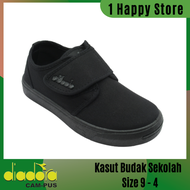 Original Diadora DC6102BK /Kasut Hitam Sekolah Rendah /  DOUBLE VELCRO STRAP Primary School Black Sh