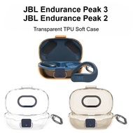 for JBL Endurance Peak 3 Case Transparent TPU Soft Case Snap Switch Case Suitable for JBL Endurance 