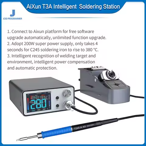 Intelligent Soldering Station JCID AIXUN T3A Support T12/T245 Handle Soldering Iron Tips Electric We