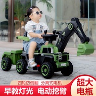 Little Boy Ride-On Construction Vehicle Super Excavator Large Children's Excavator Sliding Excavator