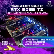 TERMURAH MINING RIG CRYPTO 1-8 VGA RTX 3060 TI SECOND PAKET READY