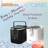 Iceler Mesin Pembuat Es Batu ICR-12BK Kapasitas 12Kg / Hari