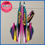 ✪ ⇦ ◆ HITAM Striping Decal Polet Sticker yamaha crypton cripton 1995 1996 1997 Black list Standard
