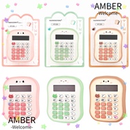 AMBER Math Calculator, Portable Lightweight Scientific Calculator, High Quality Plastic Silent Cute 
