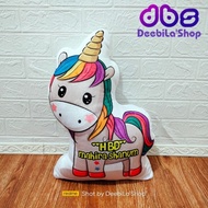 CUSTOM NAME UNICORN PILLOW DOLL / CUSTOM PRINTING UNICORN DOLL