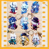Genshin Impact Keychain Baizhu Furina Neuvillette Wriothesley Sigewinne Lyney Lynette Arlecchino