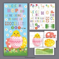 復活節教室門裝飾和公告板套件 Print Collaborative