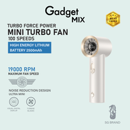 Gadget Mix Diginut CL-80 Mini Turbo Handheld Fan Grey