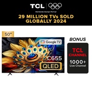 TCL C655 | Eye Care Version | Ai Smart TV | 50inch  4K QLED | Google TV | Eye Care