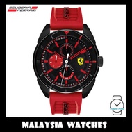 (100% Original) Scuderia Ferrari Men's 0830576 Forza Watch (Black & Red)