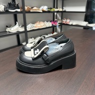 Chanel 24B熊貓黑白配色厚底樂福鞋 35碼