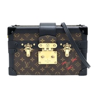 棕色 原花帆布 Petite Malle Trunk 肩背包 M45943【LOUIS VUITTON LV 路易威登】 M45943