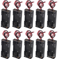 DIANN 10pcs AAA Battery Holder 2X 1.5V AAA Battery Power Case Plastic Box with Wire Applicable for E