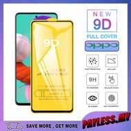 Tempered Glass Screen Protector Clear FULL COVER 9D For OPPO A79 A98 A78 A58 A5S F9 A17 F11Pro Reno 5 5F 6 7 8 A77S A57